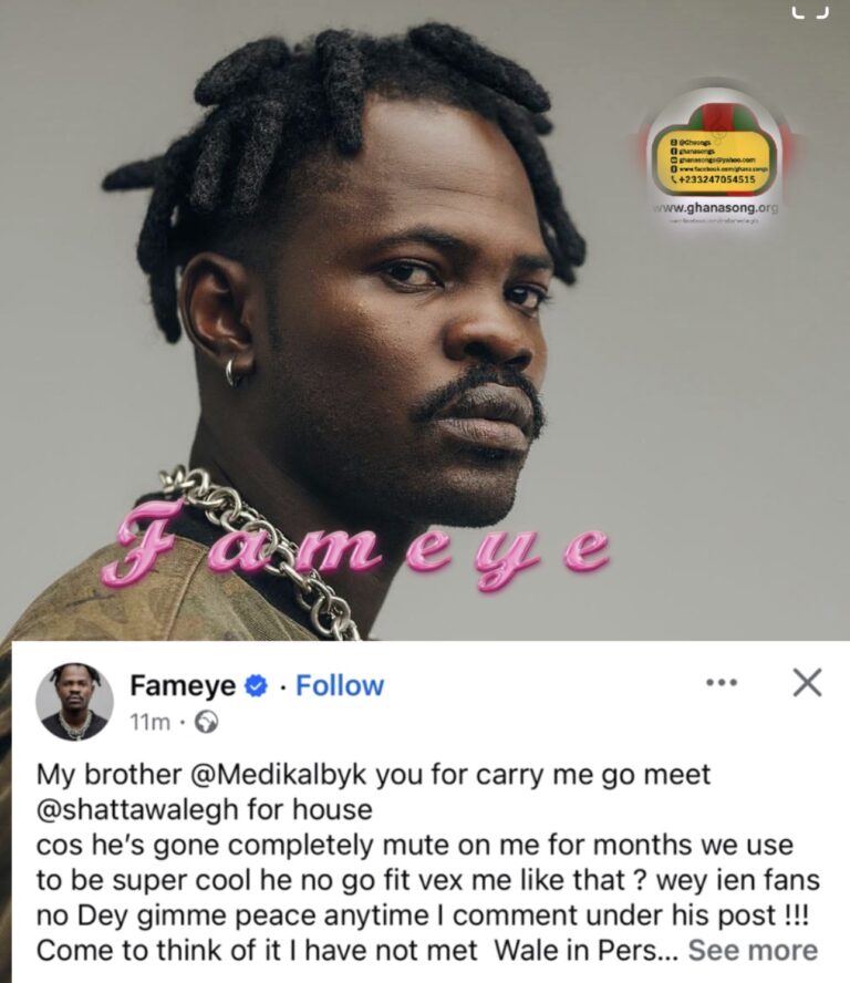Fameye’s Heartfelt Plea for Shatta Wale: What’s Next?