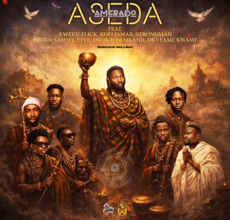 DOWNLOAD MP3 : Amerado Ft Kweku Flick x Kofi Jamar x Strongman x Broda Sammy x Ypee x Oseikrom Sikanii x Okyeame Kwame – Aseda