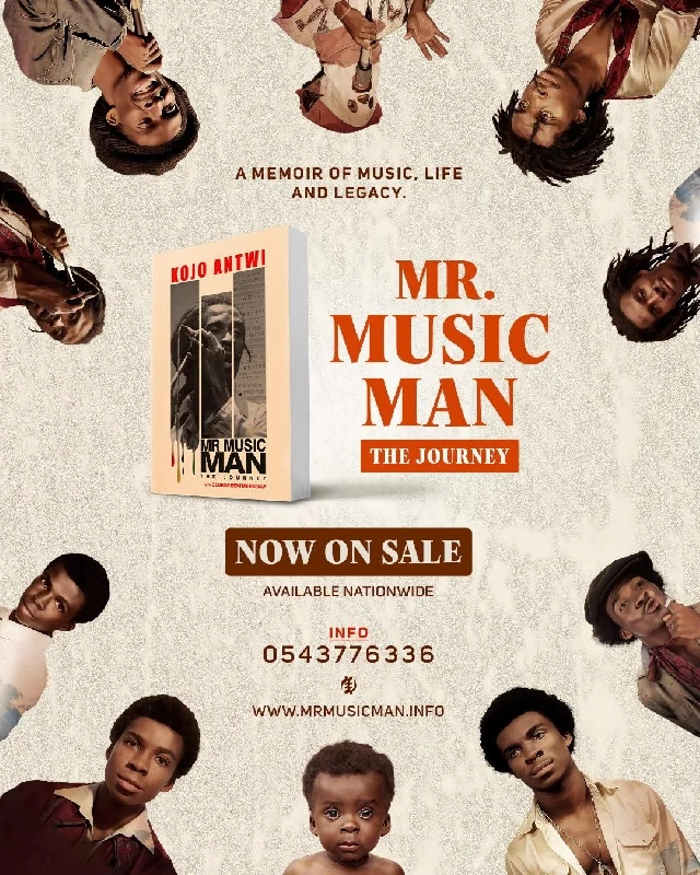 Kojo Antwi officially releases memoir Mr. Music Man – The Journey for nationwide sale