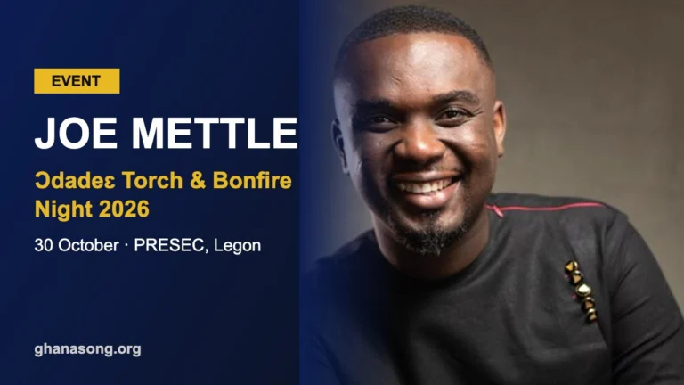 Joe Mettle to Headline Ɔdadeɛ Torch & Bonfire Night 2026 at PRESEC