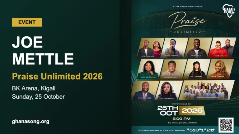 Joe Mettle Heads to Kigali for Praise Unlimited 2026 at BK Arena