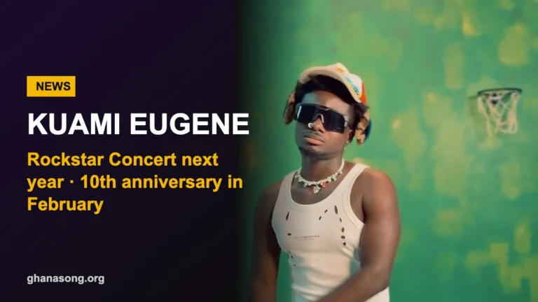 Kuami Eugene Says Rockstar Concert Is Next Year, Teases Big 10th Anniversary in February