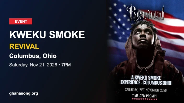 Kweku Smoke Announces Revival Concert in Columbus, Ohio