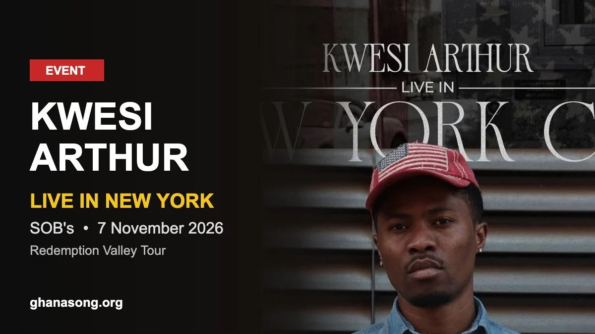 Kwesi Arthur Live in New York at SOB's on 7 November 2026