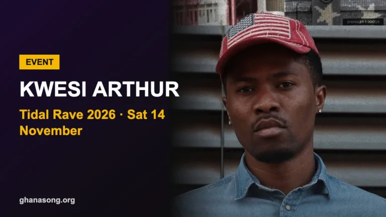 Kwesi Arthur Confirmed for Tidal Rave 2026 on 14 November