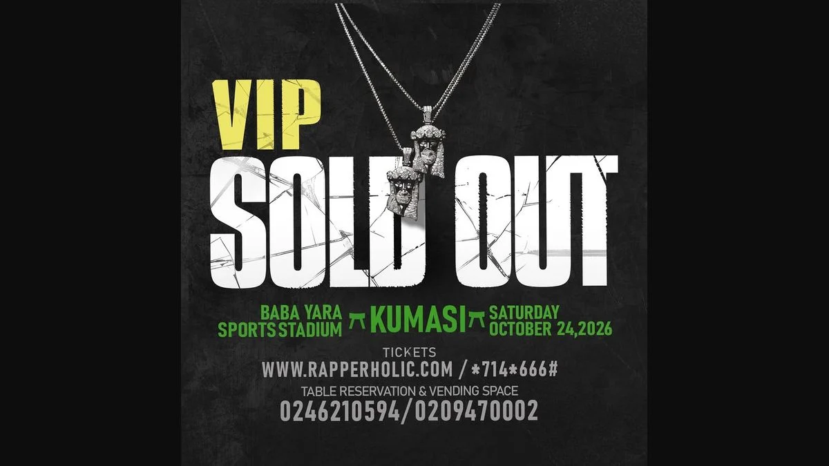 Rapperholic Kumasi 2026: VIP Tickets Sold Out as Sarkodie Heads to Baba Yara