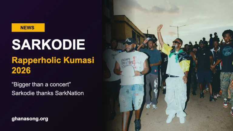 Sarkodie Thanks SarkNation After Rapperholic Kumasi 2026, Calls for Investment in Creative Economy