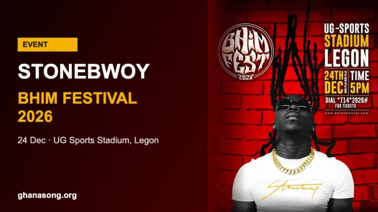Stonebwoy BHIM Festival 2026 flyer