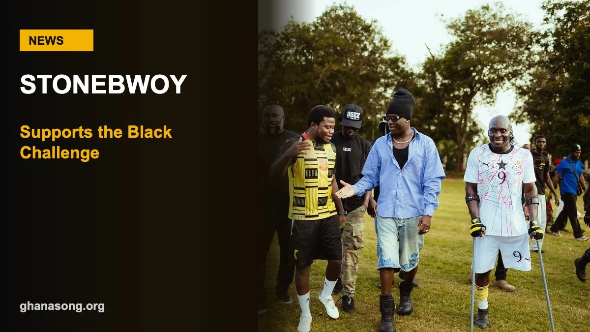 Stonebwoy Supports Black Challenge Ahead of Amputee World Cup in Mexico